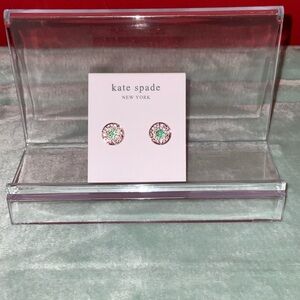 kate spade Iridescent Pink-Green Halo Stud Earrings